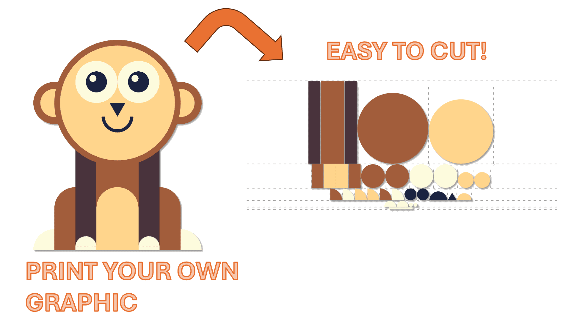 Print and cut out Monkey