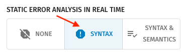 Settings: Syntax