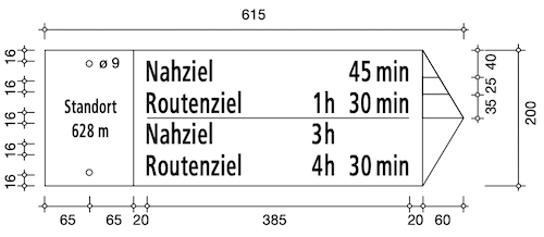 Hiking Signpost Four